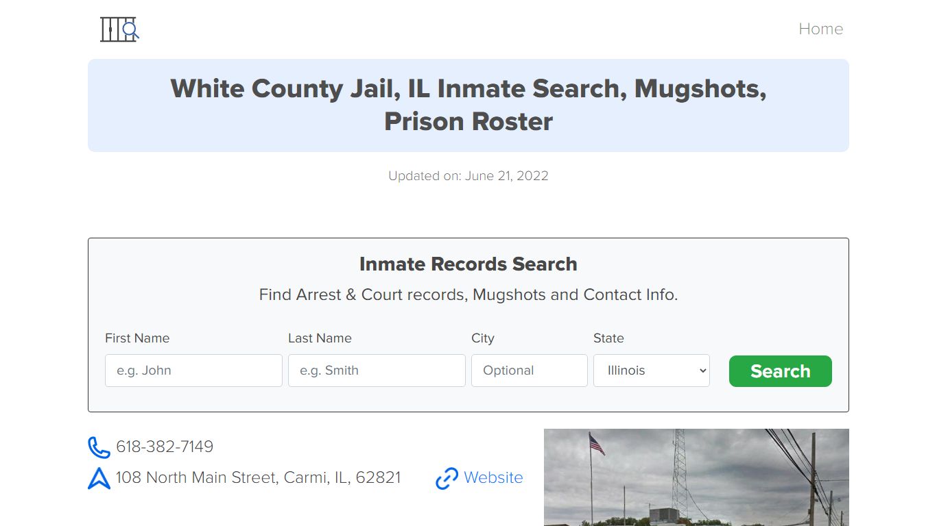 White County Jail, IL Inmate Search, Mugshots, Prison Roster