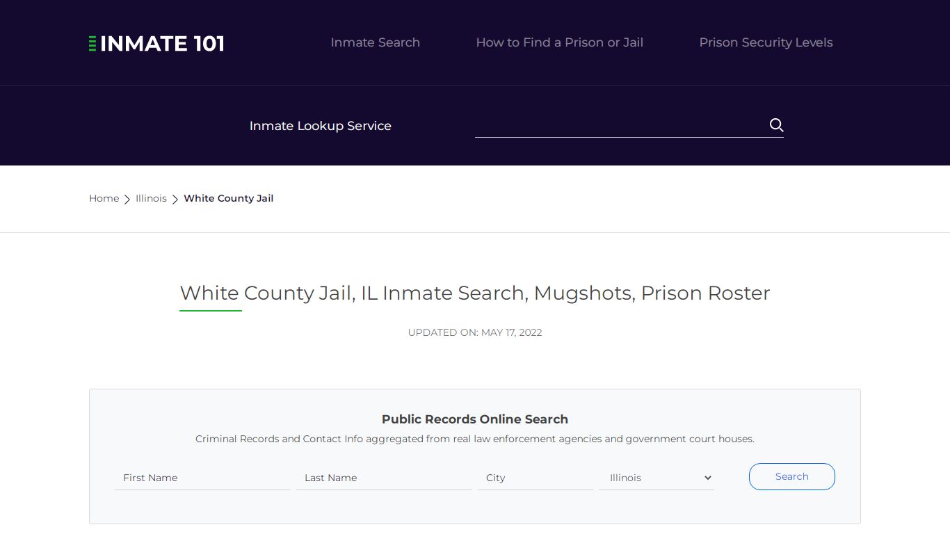 White County Jail, IL Inmate Search, Mugshots, Prison Roster